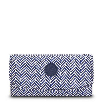 Portfele Kipling Money Land Printed Snap Wallet Niebieskie | PL 1034RV